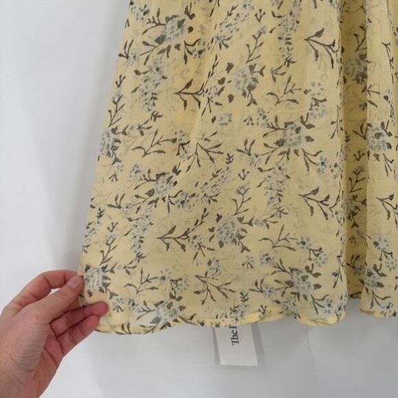 Ulla Johnson Women's Silk Blouse Floral Rooney‎ Acacia Ruffle Yellow Size 0 XS - Picture 8 of 13